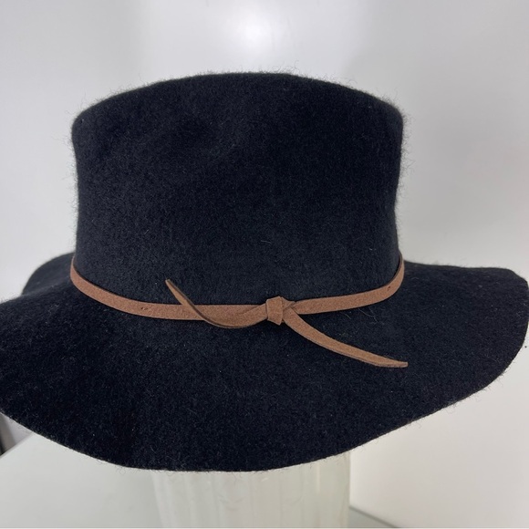 NEW Brixton Valley Fedora Hat Black Felt Wool One Size - Picture 2 of 8